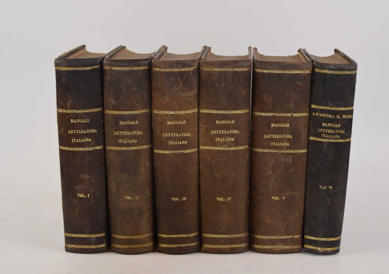 Manuale della letteratura italiana… Sesta edizione.