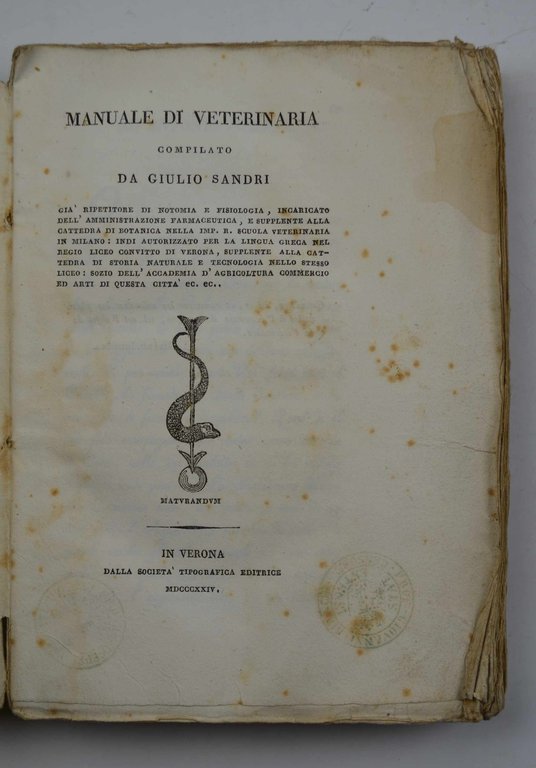 Manuale di Veterinaria.