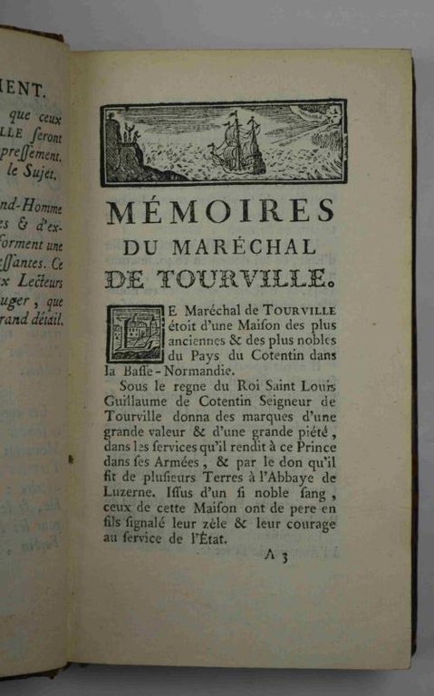 Mémoires du Maréchal de Tourville, Vice-Amiral de France et Général …