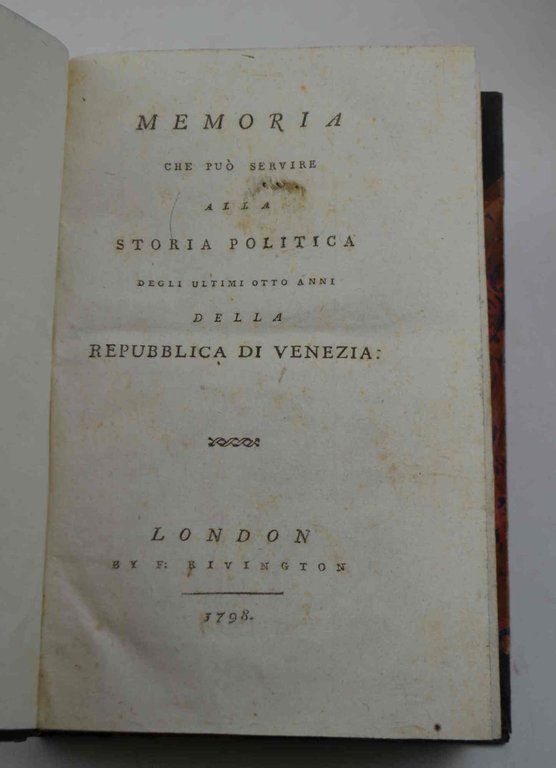 Memoria che può servire alla storia della politica degli ultimi … | Immagine Gallery 2