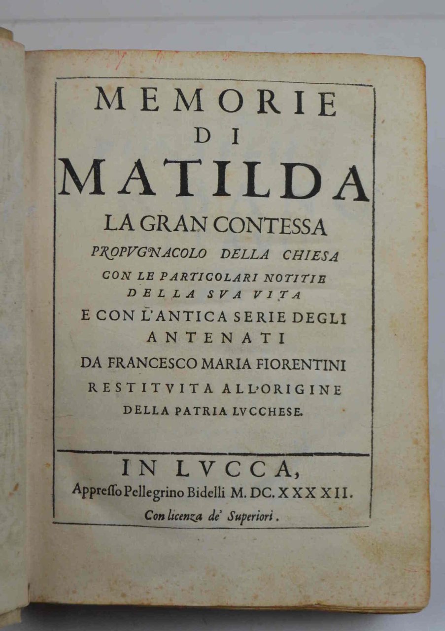 Memorie di Matilda la gran contessa propugnacolo della chiesa con … | Immagine principale