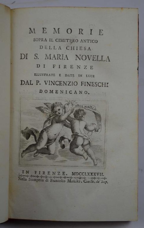 Memorie sopra il cimitero antico della Chiesa di S. Mariua …
