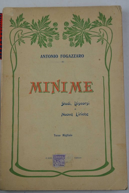 Minime. Studi, discorsi e nuove liriche.