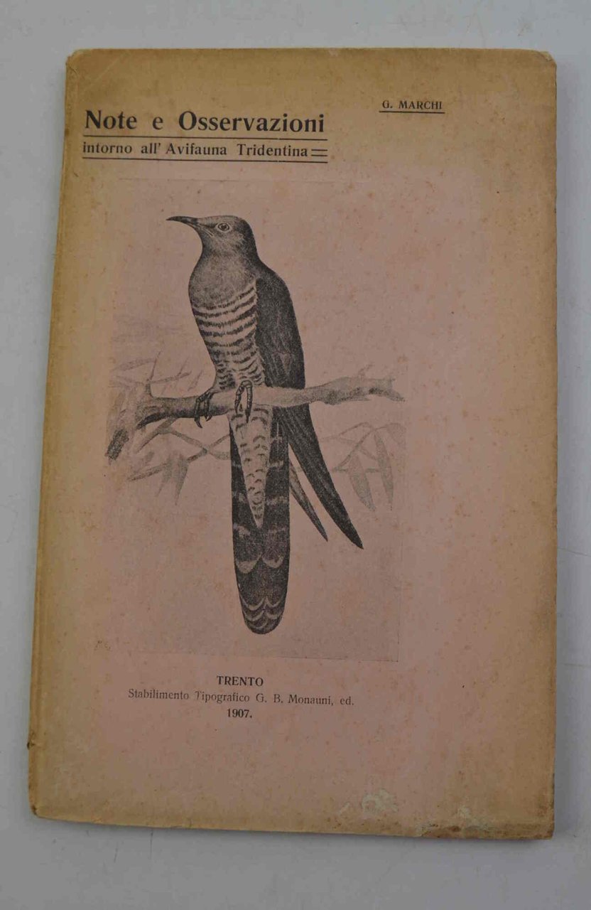 Note e osservazioni introno all'Avifauna Tridentina.