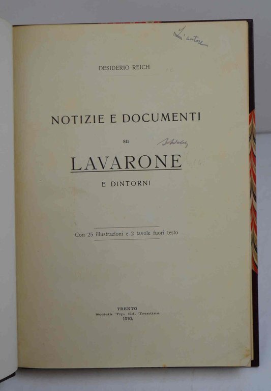 Notizie e documenti su Lavarone e dintorni.