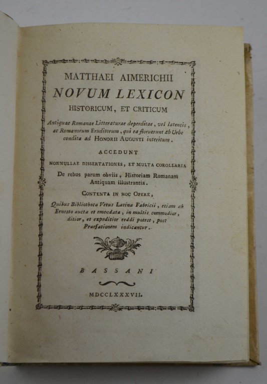 Novum lexicon historicum, et criticum…