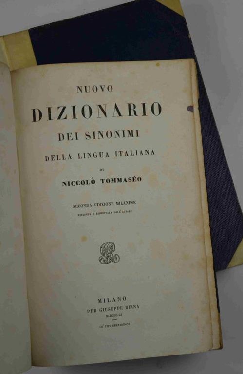 Nuovo dizionario dei sinonimi della lingua italiana. | Immagine Gallery 4