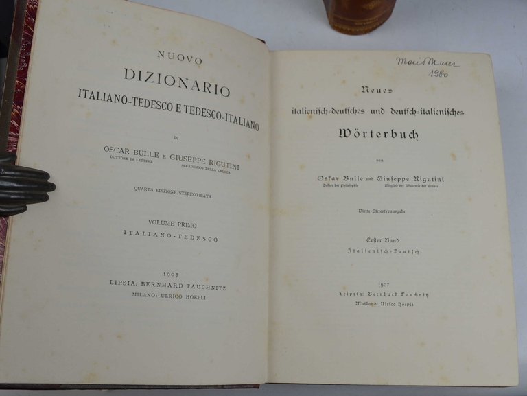Nuovo dizionario italiano-tedesco e tedesco-italiano.