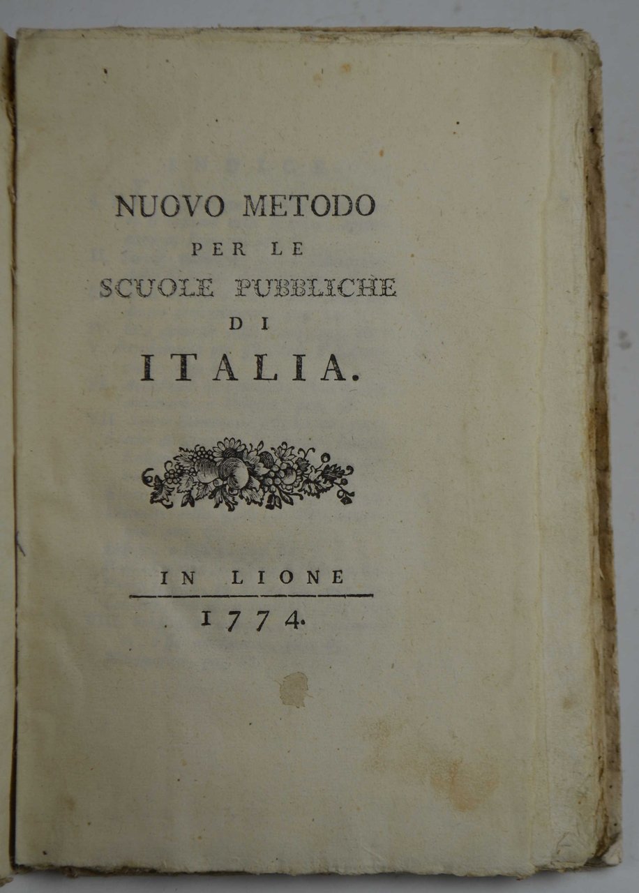 Nuovo metodo per le scuole pubbliche di Italia. | Immagine principale