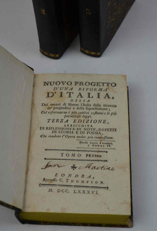 Nuovo progetto di una riforma d'Italia ossia dei mezzi di …