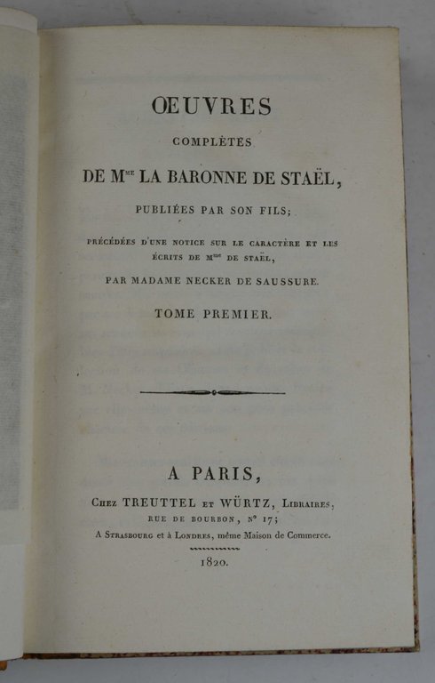 Oeuvres complètes… publiées par son fils ; précédées d'une notice …