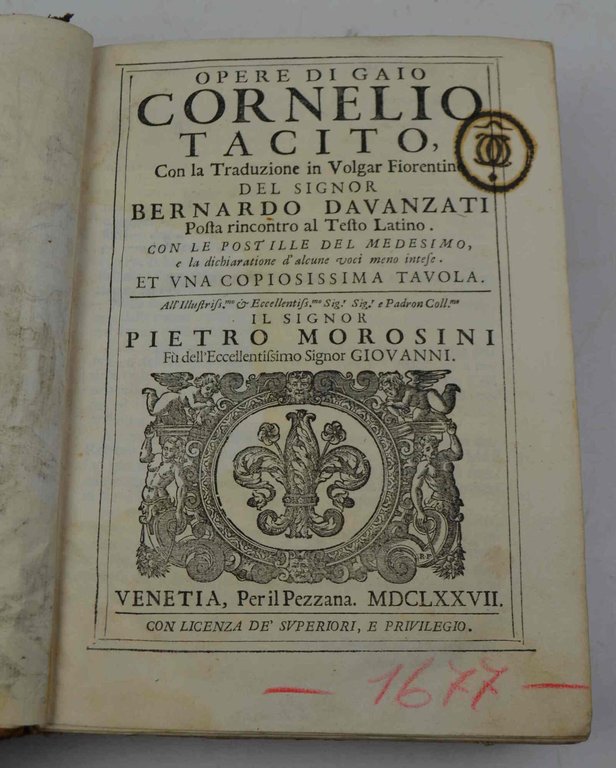 Opere... con la Traduzione in Volgar Fiorentino del signor Bernardo … | Immagine Gallery 2