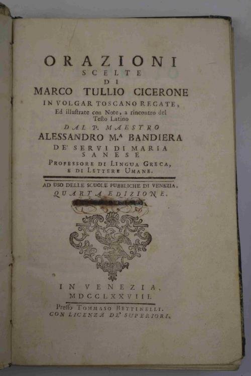 Orazioni scelte. in volgar toscano recate, ed illustrate con note, … | Immagine Gallery 4
