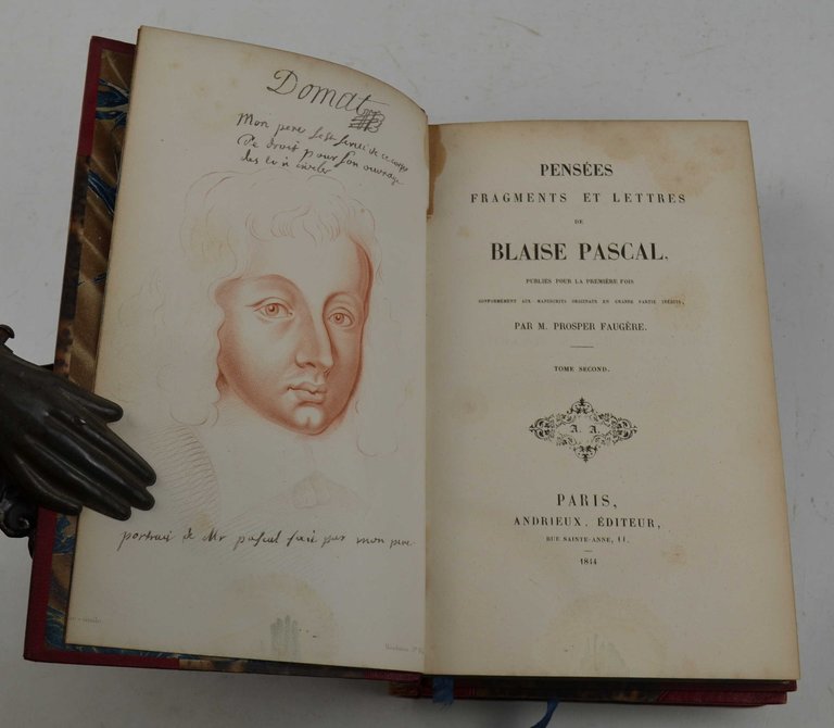 Pensées, fragments et lettres, publiés pour la première fois conformement …