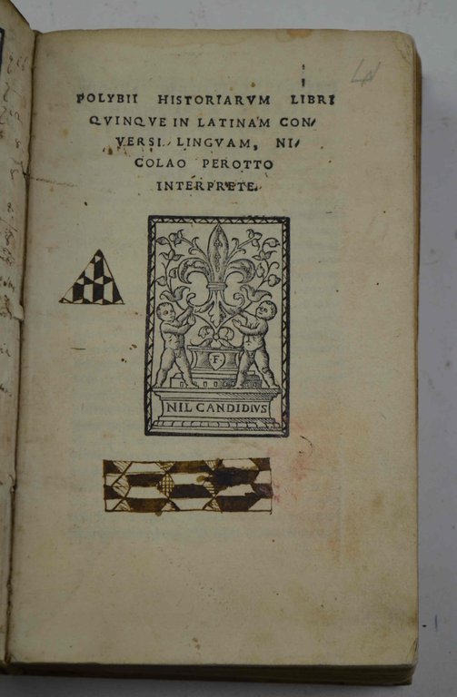 Polybii historiarum libri quinque in latinam conversi linguam Nicolao Perotto … | Immagine Gallery 2