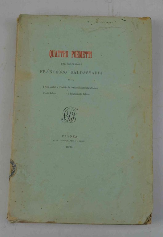 Quattro poemetti... I Poeti Idealisti e i Veristi. - La … | Immagine Gallery 1