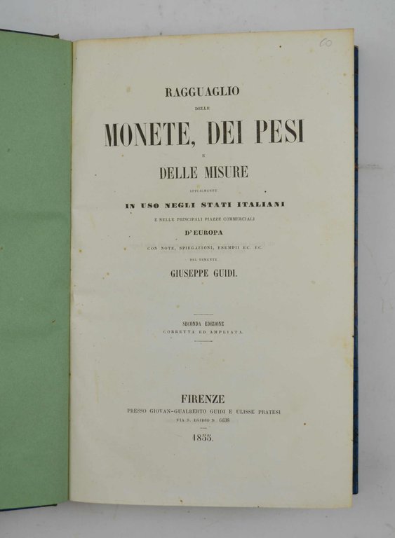 Ragguaglio delle monete, dei pesi e delle misure attualmente in … | Immagine Gallery 2