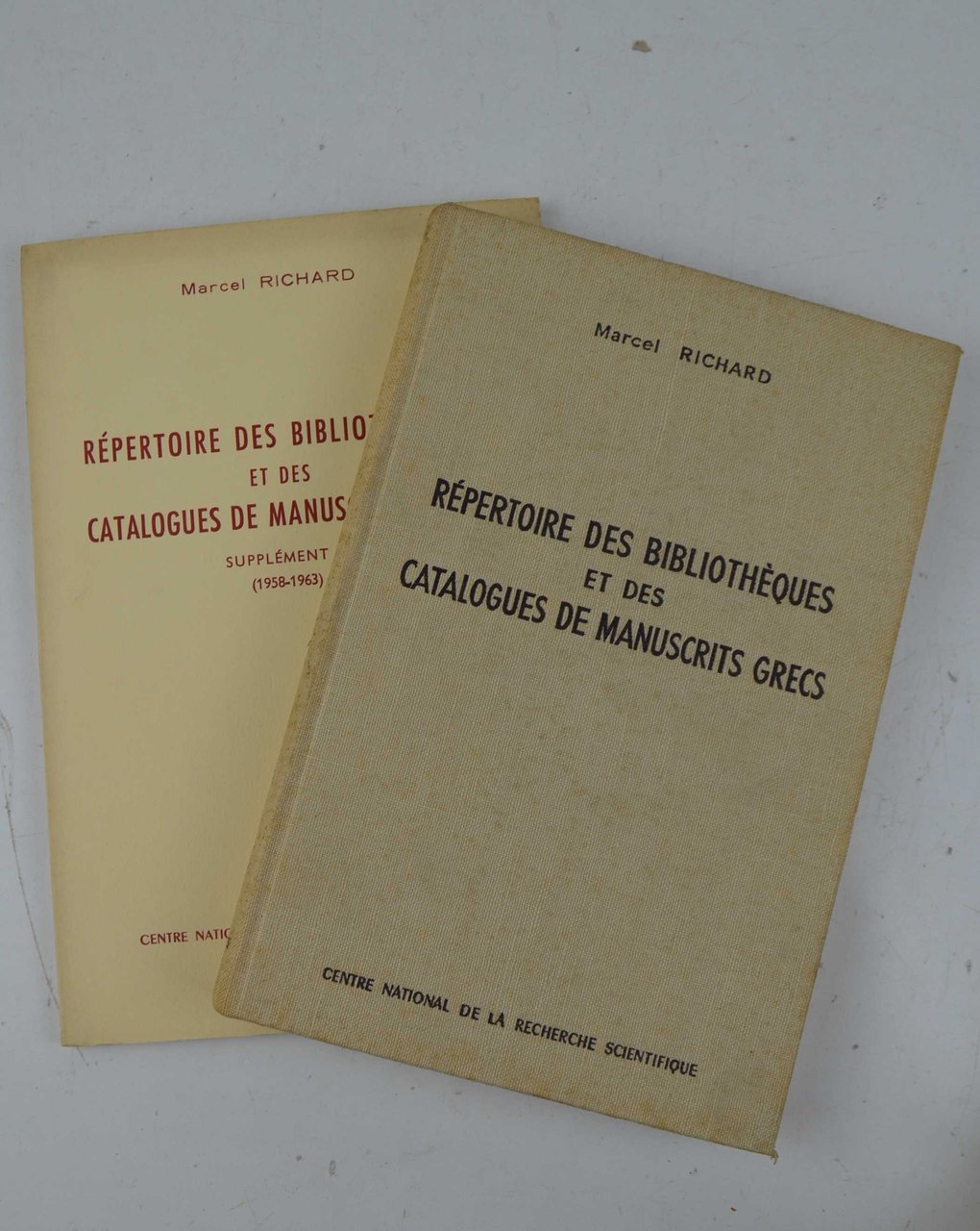 Répertoire des bibliothèques et des catalogues de manuscrits grecs