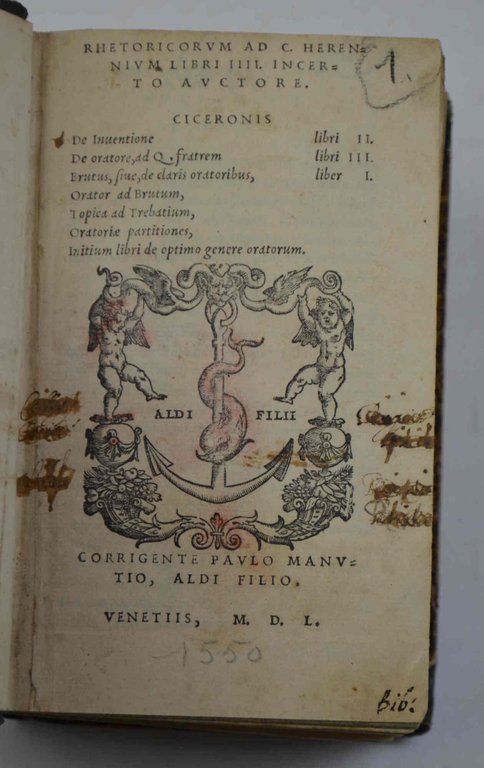 Rhetoricorum ad C. Herennium libri IIII incerto auctore ...