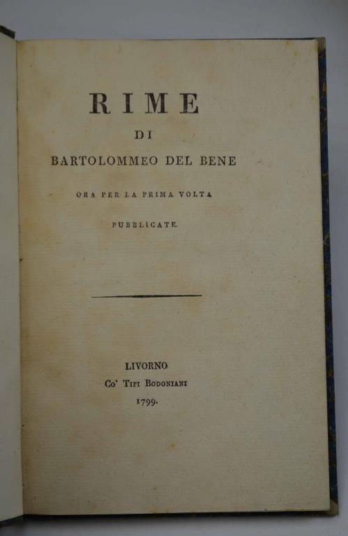 Rime… ora per la prima volta pubblicate. | Immagine Gallery 4