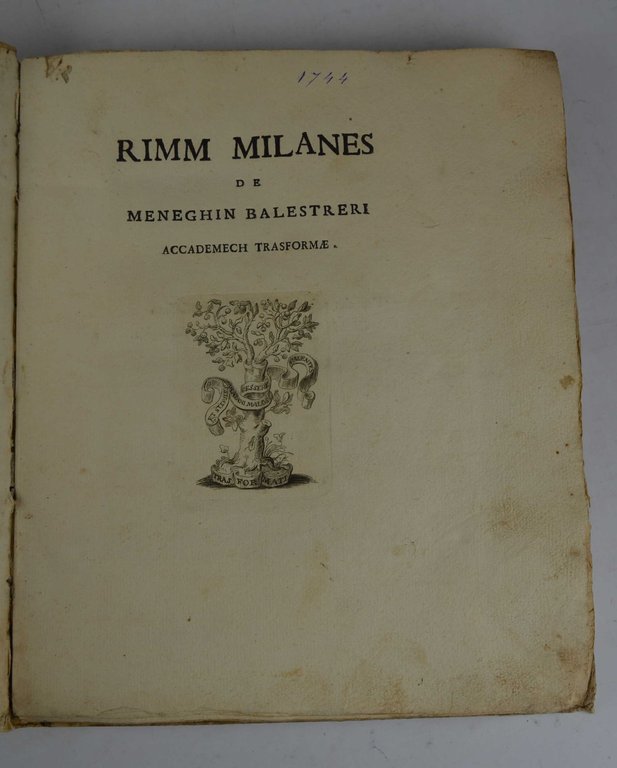 Rimm milanes de Meneghin Balestreri accademech trasformae.