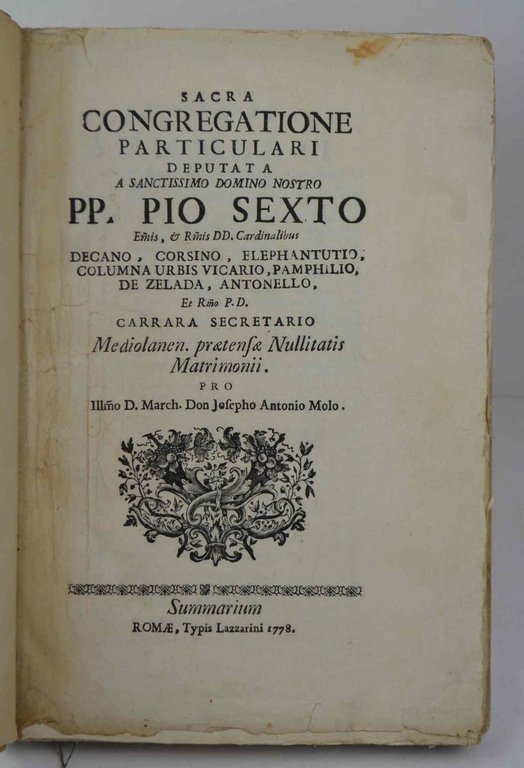 Sacra Congregatione particulari deputata a sanctissimo Domino nostro PP. Pio … | Immagine Gallery 2