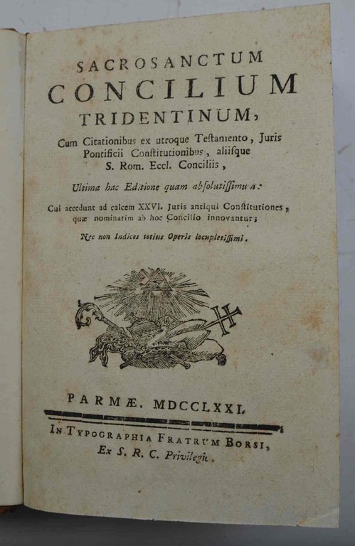 Sacrosanctum Concilium Tridentinum cum citationibus ex utroque Testamento, juris pontificiii …