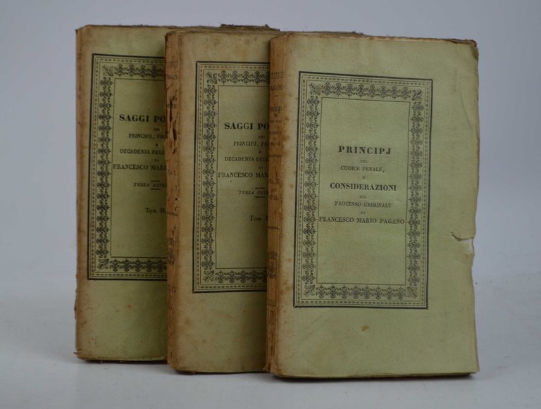 Saggi politici dei principj, progressi e decadenza delle società… Terza …