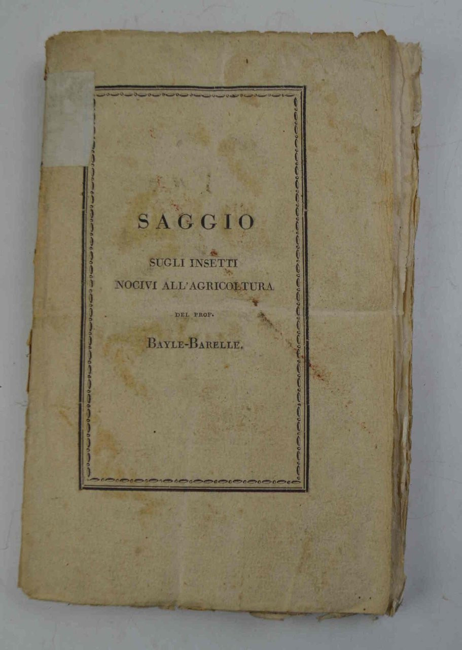 Saggio intorno agli insetti nocivi ai vegetabili economici, agli animali … | Immagine principale