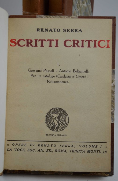 Scritti critici - scritti inediti.