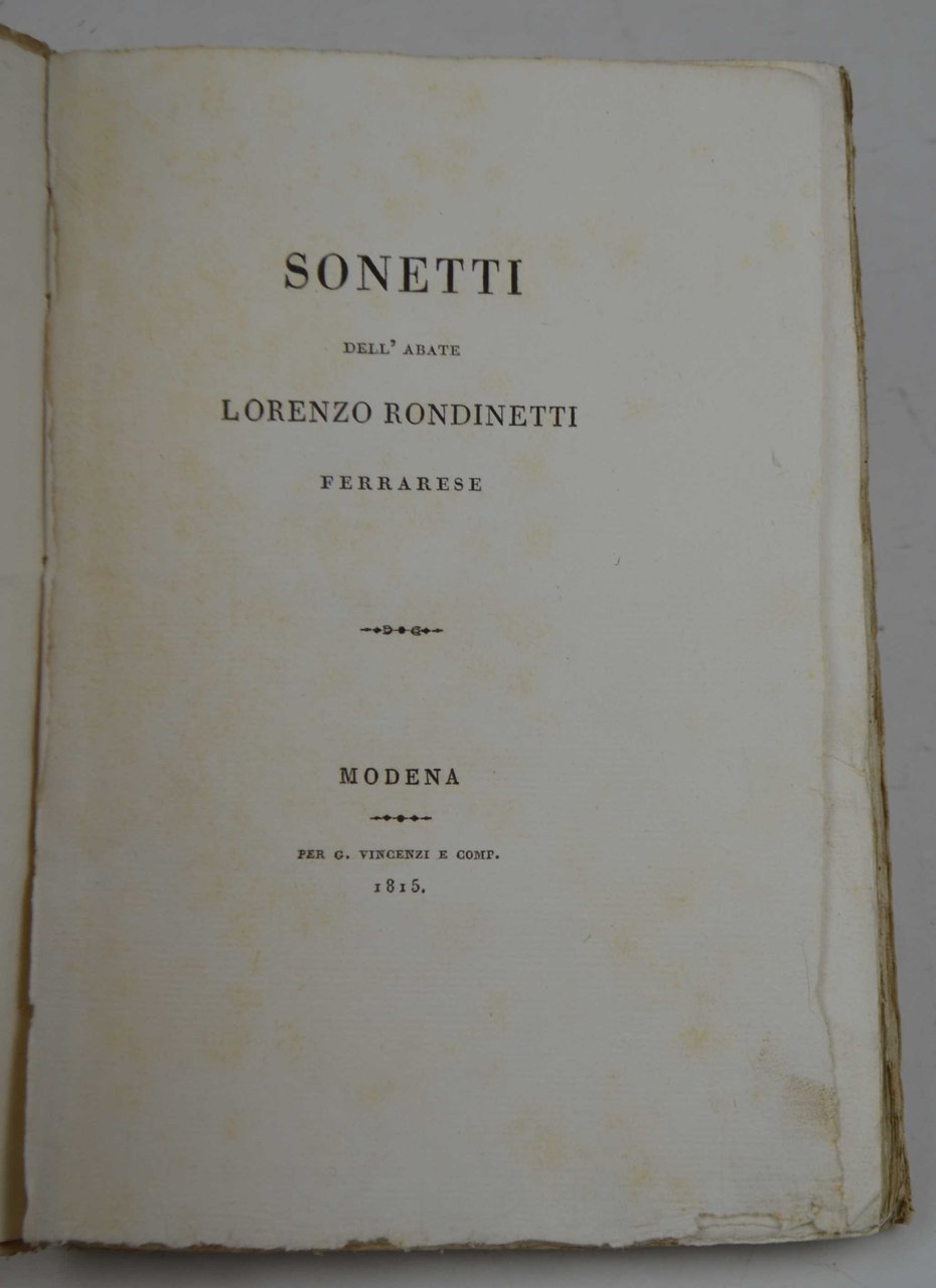 Sonetti…