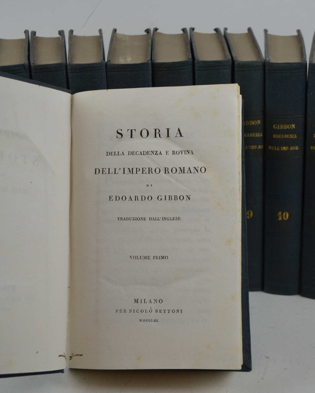 Storia della decadenza e rovina dell'impero romano... Traduzione dall'inglese.