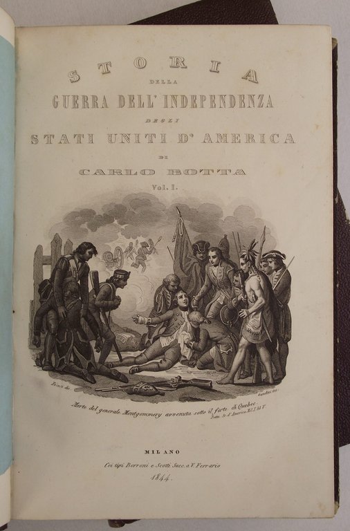 Storia della guerra d'indipendenza degli Stati Uniti d'America… Edizione eseguita …