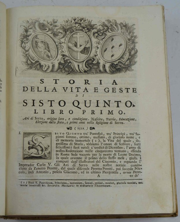 Storia della vita e geste di Sisto quinto sommo pontefice …