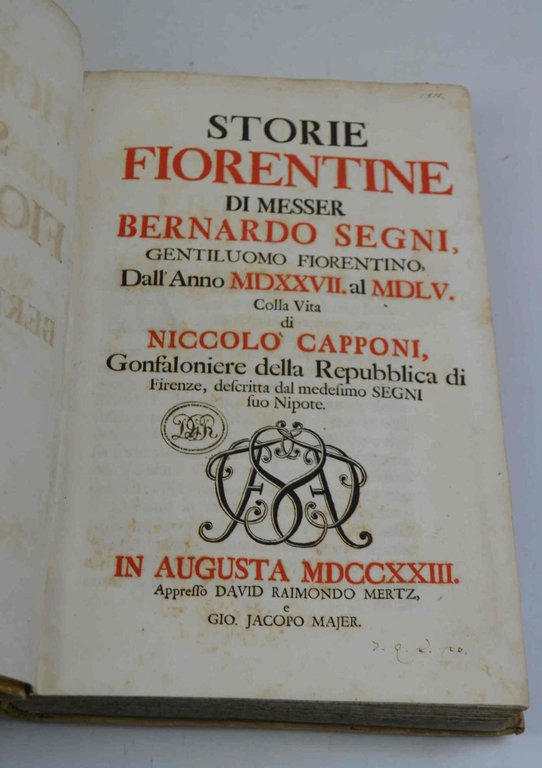 Storie fiorentine... dall'anno MDXXVII. al MDLV. Colla vita di Niccolò … | Immagine Gallery 2