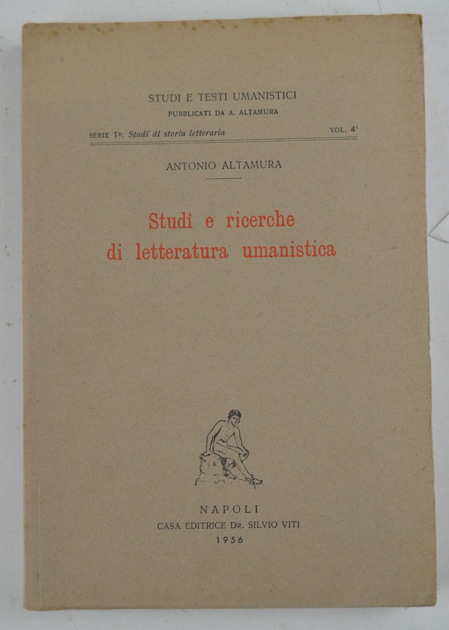 Studi e ricerche di letteratura umanistica.