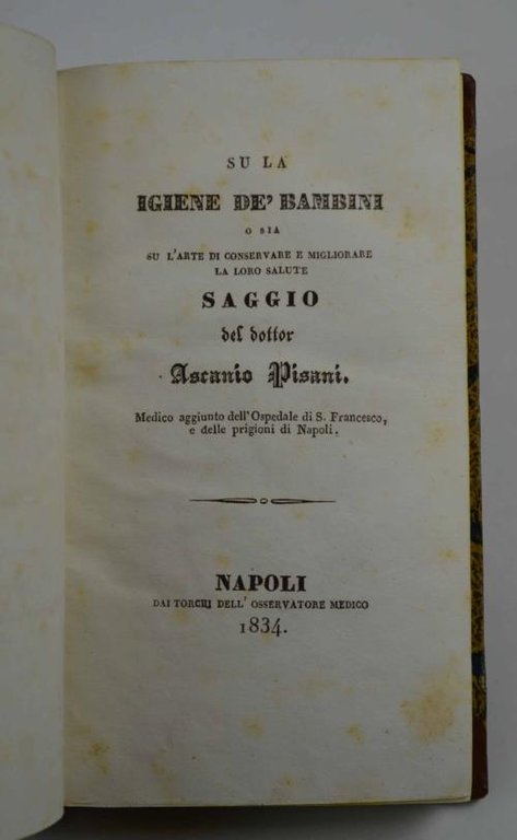 Su la igiene de' bambini o sia l'arte di conservare …