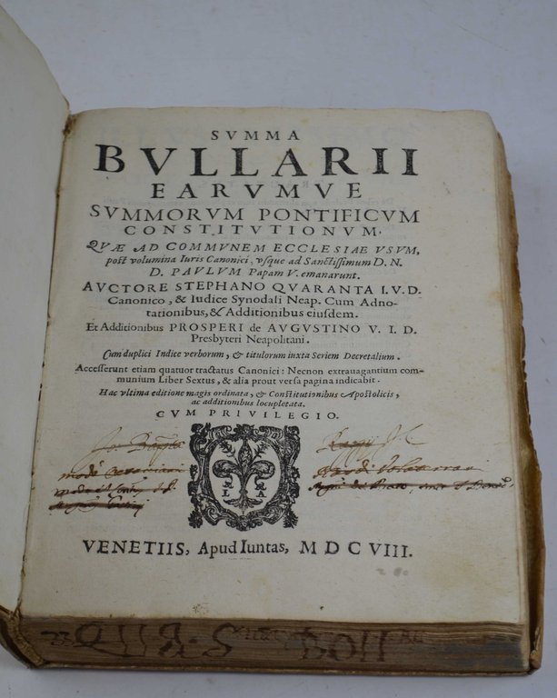 Summa bullarii earumue summorum pontificum constitutionum, quae ad communem Ecclesiae …