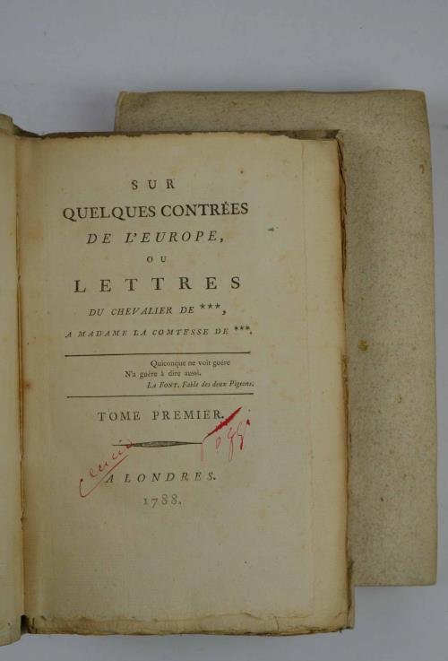 Sur quelques contrées de l'Europe, ou lettres du Chevalier de***…