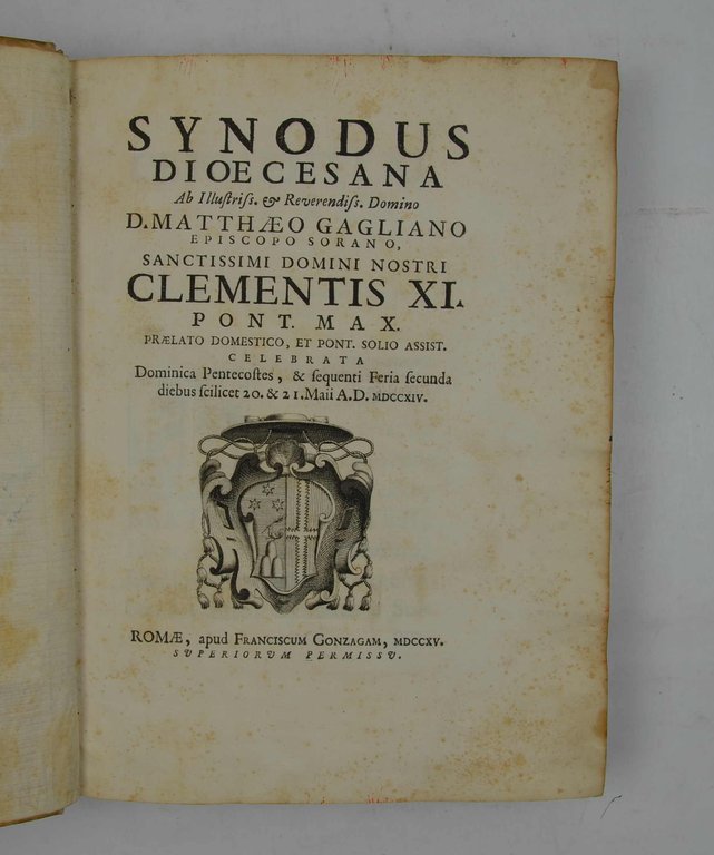 Synodus Dioecesana ab illustriss. et reverendiss. domino d. Matthio Gagliano … | Immagine Gallery 3