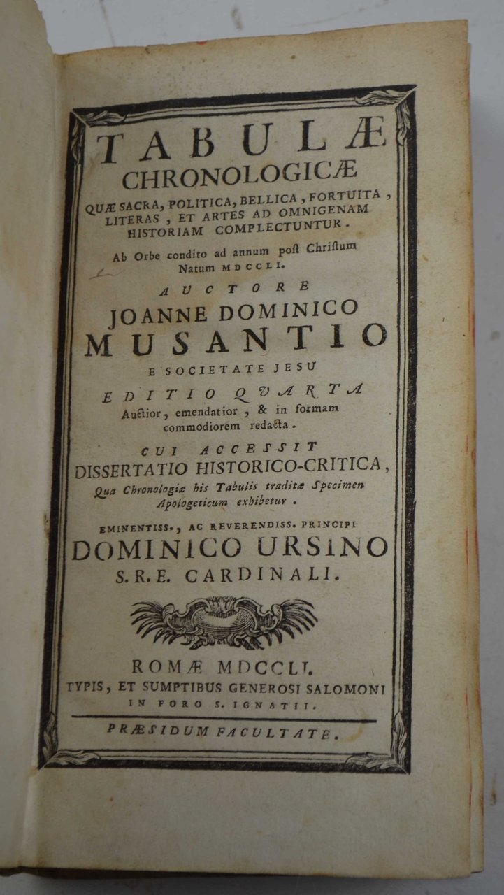Tabulae chronologicae quae sacra, politica, bellica, fortuita, literas, et artes …