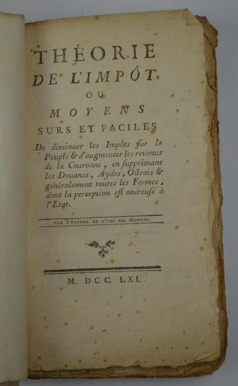 Théorie de l'impot. | Immagine Gallery 5