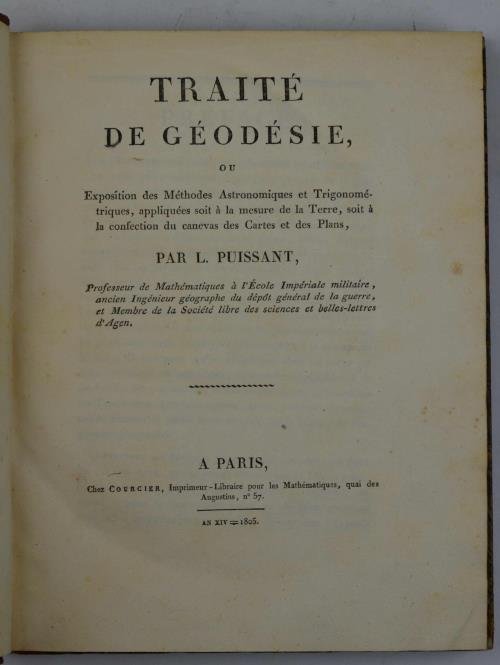 Traité de géodesie ou exposition des Méthodes Astronomiques et Trigonométriques, …