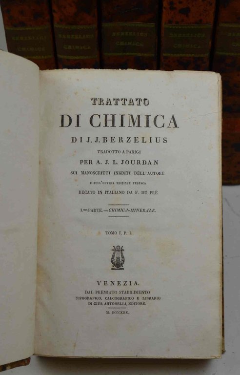 Trattato di chimica... tradotto a Parigi per A.J.L. Jourdan sui …