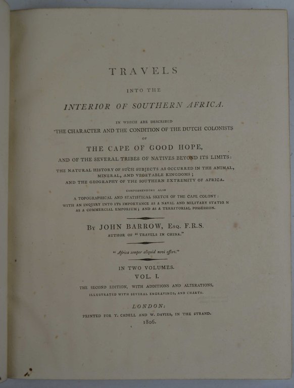 Travels into the Interior of Southern Africa. In which are … | Immagine Gallery 2