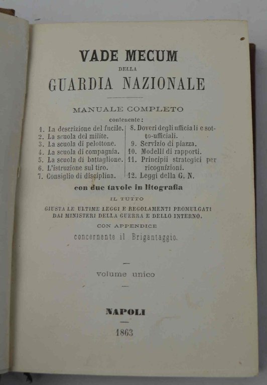 Vade Mecum della Guardia Nazionale. Manuale completo... con appnedice concernente … | Immagine Gallery 2