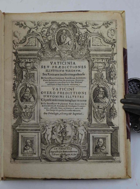 Vaticinia seu prædictiones illustrium virorum. Sex Rotis ære incisis comprehensa …