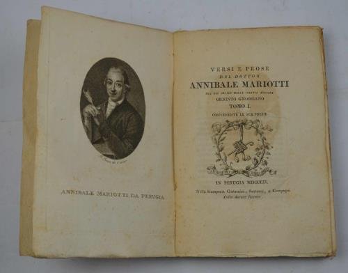 Versi e prose… Tomo I. contenente le sue poesie. | Immagine Gallery 4