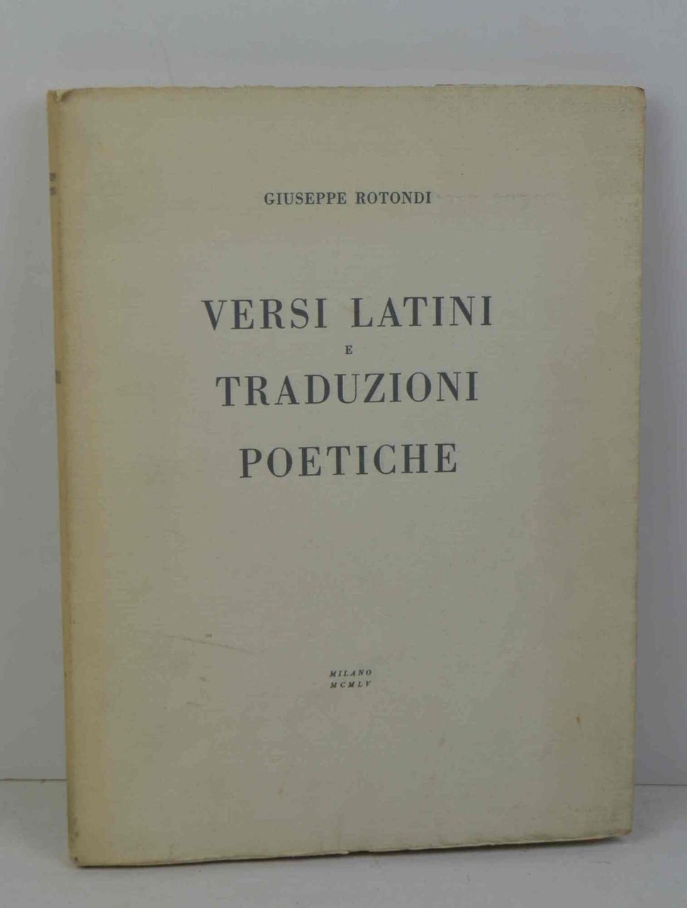 Versi latini e traduzioni poetiche. | Immagine principale