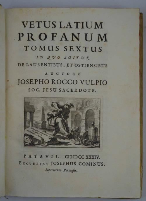 Vetus Latium Profanum et Sacrum… Tomus quintus.